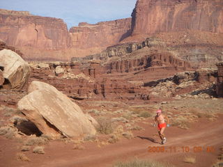 18 71a. Lathrop trail hike - Adam running