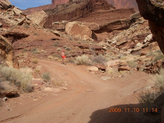 40 71a. Lathrop trail hike - Adam running