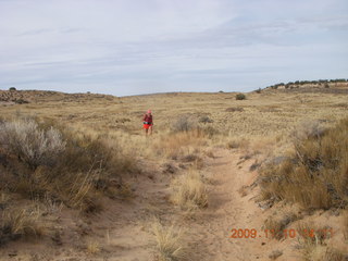 Lathrop trail hike - Adam running
