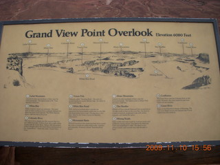63 71a. Canyonlands Grandview - sign