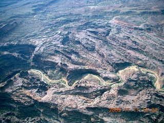 67 71b. aerial - Utah back-country near Arches National Park - Colorado River