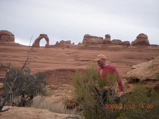 73 71c. Arches National Park - Delicate Arch from viewpoint - Adam