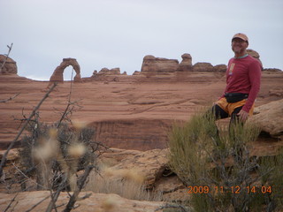 76 71c. Arches National Park - Delicate Arch from viewpoint - Adam