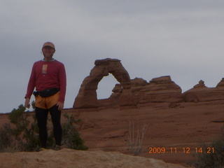 84 71c. Arches National Park - Delicate Arch from viewpoint - Adam