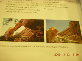 92 71c. Arches National Park - Wall Arch collapse pictures
