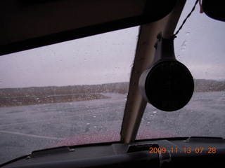 rainy view of Canyonlands Airport (CNY)