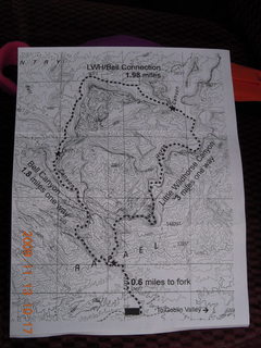 map of Little Wild Horse Pass