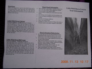 paper on Little Wild Horse Pass