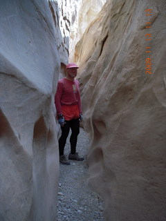 104 71d. Little Wild Horse Pass slot-canyon hike - Adam