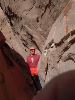 108 71d. Little Wild Horse Pass slot-canyon hike - Adam