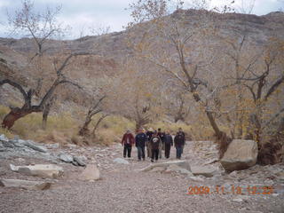177 71d. Little Wild Horse Pass slot-canyon hike - geology class from Colorado