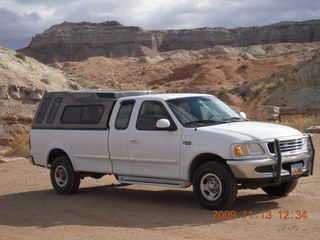 187 71d. Little Wild Horse Pass slot-canyon hike - LaVar's truck