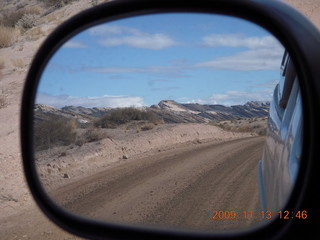 road from Little Wild Horse Pass - rear view