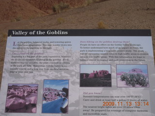 205 71d. Goblin Valley State Park - sign