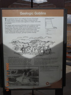 209 71d. Goblin Valley State Park - sign