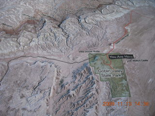272 71d. Goblin Valley State Park relief model of San Rafael Reef
