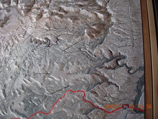273 71d. Goblin Valley State Park relief model of San Rafael Reef
