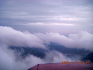 40 71e. aerial - Lake Powell area - clouds