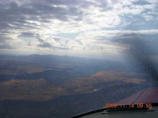 aerial - Lake Powell area - Navajo Mountain - clouds