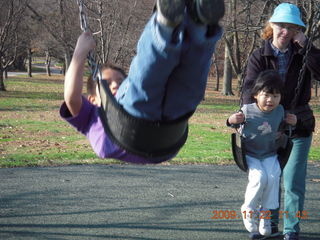 441 71n. Gaby, Betsy, and Cecelia on swings