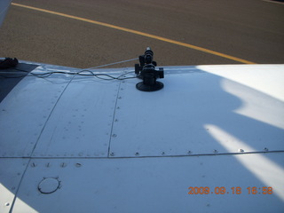 my Sony 580 camera on my wing