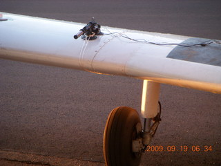 my Sony 580 camera on my wing