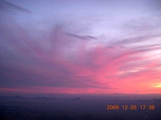 Blythe (BLH) fly-in - sunset clouds