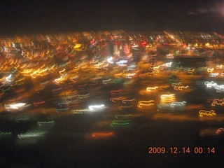 aerial Philly lights at night