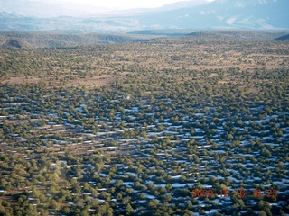 aerial - snow near Payson