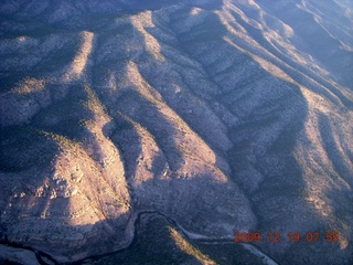 aerial - morning mountains