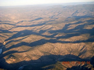 aerial sunrise - Four Peaks