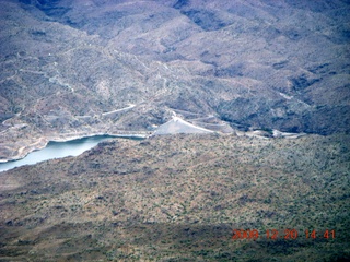 aerial - Alamo Lake dam