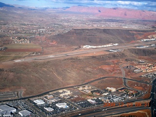 aerial - small airstrop south of Saint George
