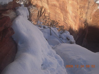 Zion National Park - Angels Landing hike - sun about to appear