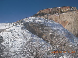 Zion National Park - west rim hike - icicles