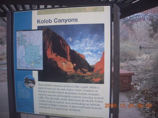 58 72r. Zion National Park - visitors center sign