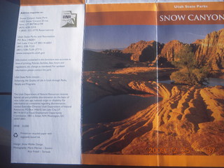 123 72r. Snow Canyon State Park brochure