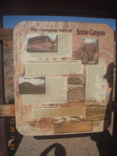 130 72r. Snow Canyon State Park sign