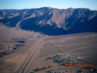 19 72s. aerial - Virgin River and I-15 canyon in Arizona