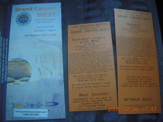 73 72s. Grand Canyon West Skywalk tickets
