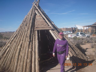 79 72s. Adam at tepee at Grand Canyon West Skywalk
