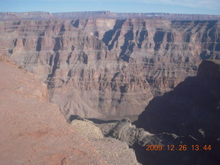 view from the bus at Grand Canyon West