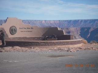 Grand Canyon West - Guano Point - welcome sign