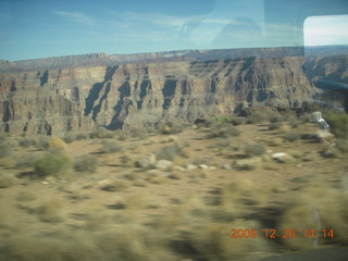 Grand Canyon West - Guano Point - view from the bus