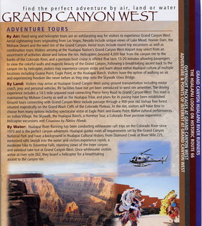 114 72s. literature for Grand Canyon West