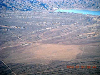 aerial - flying to Bullhead (IFP) - Alamo Lake