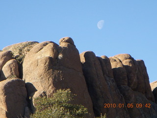 moon and mini-mountains in Prescott