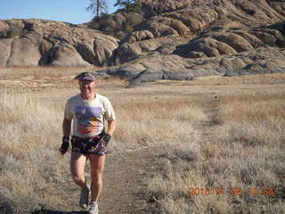 1170 735. Willow Lake run in Prescott - Adam running