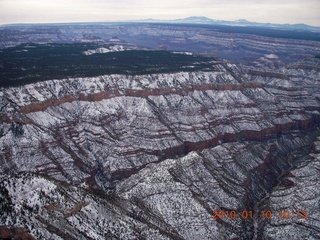 1218 73a. aerial - Grand Canyon with snow