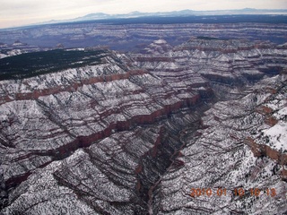 1219 73a. aerial - Grand Canyon with snow